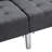 Dark Grey Sleeper Couch With Easy-Assemble Feature Gray Simple Design And Functionality-1005062605