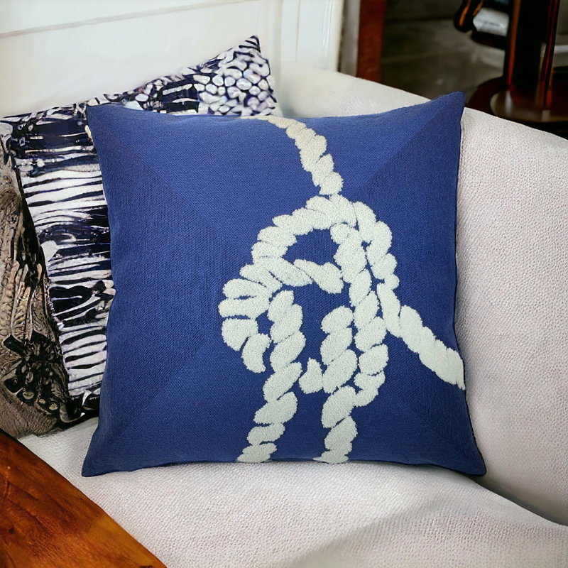 Embroidered Cotton Blend Pillow Cover