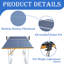 Ensemble de table de ping-pong pliable et portatif de 6 pi pour tennis de table de taille moyenne pliable et portatif pour jeux d'intérieur et d'extérieur avec filet, 2 raquettes de tennis de table et 3 balles-113989036