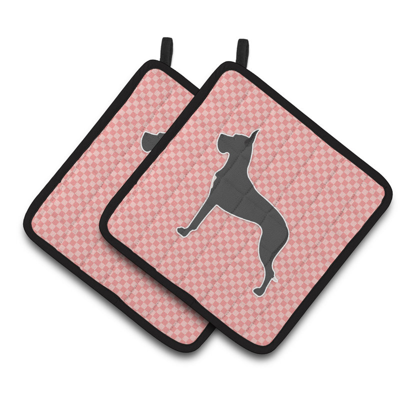Poignée grand damier Great Dane, Rose