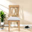 Chaises de salle à manger rembourrées confortables, ensemble de cuisine moderne en bois d'hévéa de style ferme-1338018641