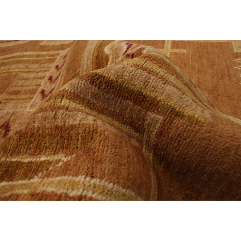 Tapis unique en laine noué à la main 3 pi 1 po x 5 pi 3 po Ziegler Pillager