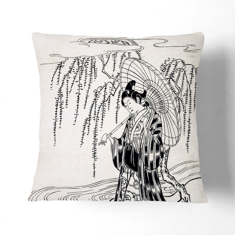 Square Throw Cushion, Black, 40cm H x 40cm W x 15cm D