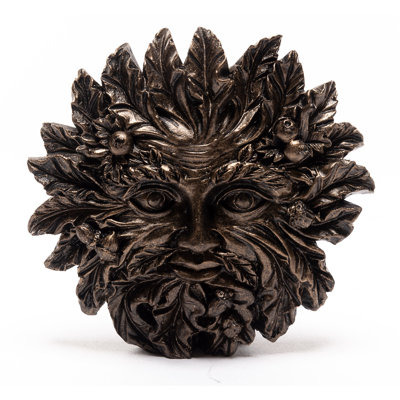 Green Man Woodland Figure Coloured Planter Feet In Gift Box