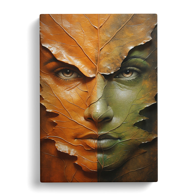 Leaf Symbolism - Wrapped Canvas, 60cm H x 40cm W x 3cm D