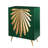 Bugbee Iron 2 - Door Sunburst Accent Cabinet Green Gold Decoration