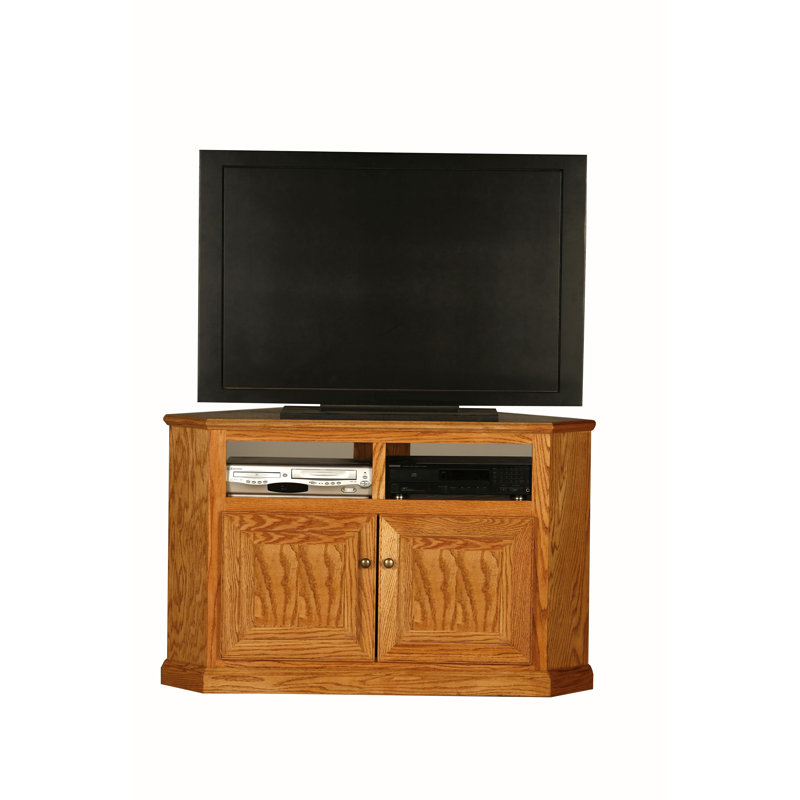 Lapierre Unfinished TV Stand for TVs up to 55", Medium Oak