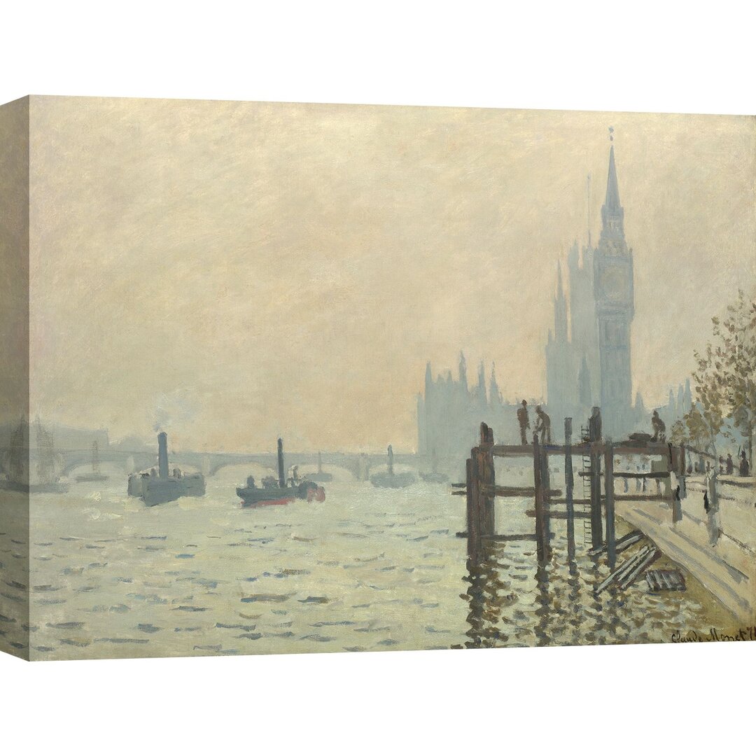 Leinwandbild The Thames Below Westminster von Claude Monet