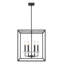 Lustre 6 lumières Gaultier noir mat + or Mordern-123222966