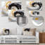 Tourbillons - spirales abstraites, art mural, salon-1957281031-1957281034