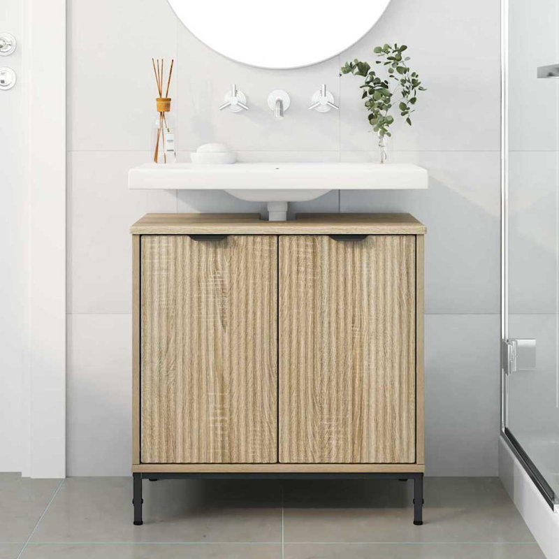 60.5cm Bathroom Vanity Base Only, Sonoma Oak