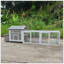 Spacious 118 Inch Wooden Chicken Coop With Free-Range Doors, Nesting Box, And Easy-Clean Pull-Out Tray For Outdoor Use