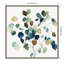 «Blue Leaves Branch», reproduction encadrée sur toile par Asia Jensen-832765521