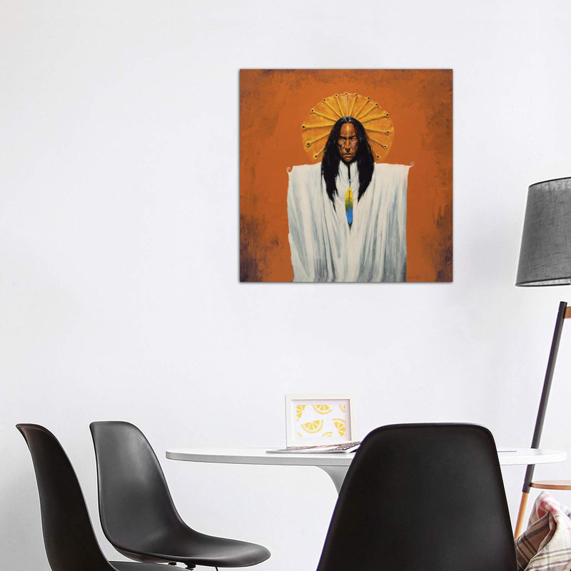 Sun Spirit Shaman by Lawrence Lee - Wrapped Canvas Print, 93.98 cm H x 93.98 cm W x 3.175 cm D