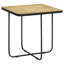 Table d'appoint en travertin et noir