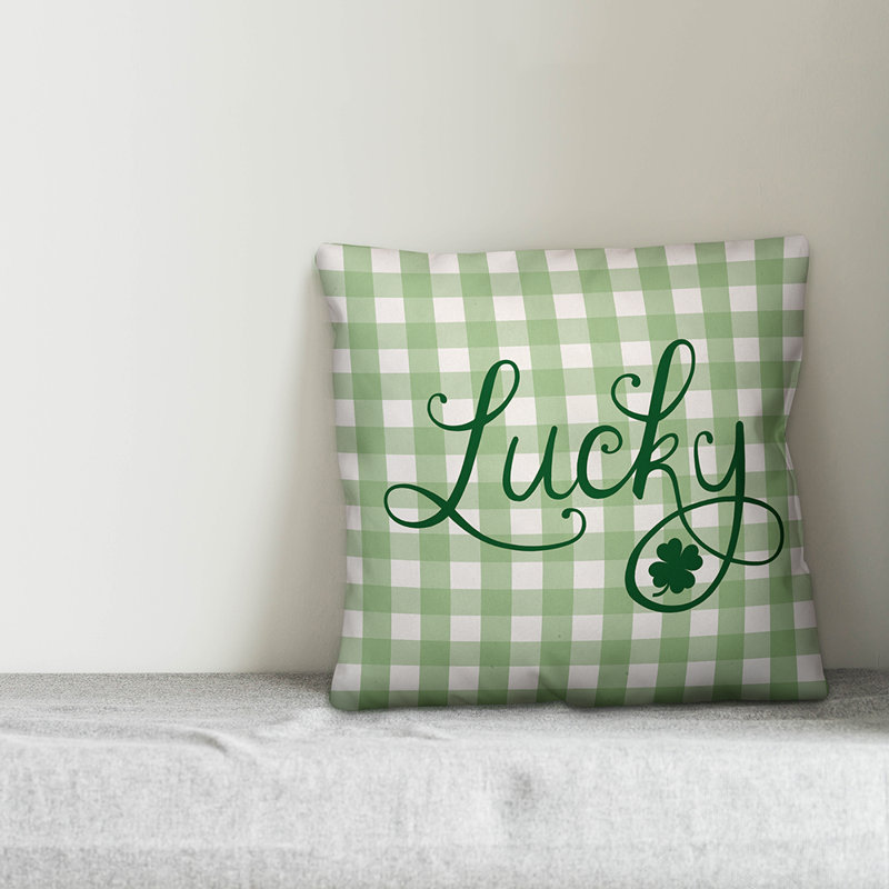 Patty Plaid Reversible Throw Pillow