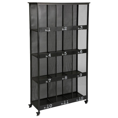 Eberle 181cm H x 95cm W Aluminium Standard Bookcase