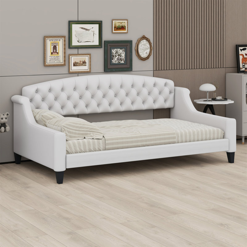 Modern Luxury Button Daybed, Beige