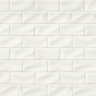 Subway 3 in. x 6 in. Glossy Ceramic Wall Tile