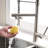 High Arc Kitchen Faucet With Pot Filler And 360 Degree Rotation In Brushed Nickel Style Commercial Single Handle Look
