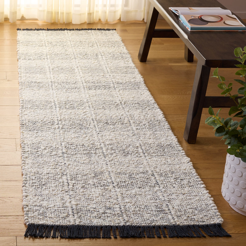 Manhattan Hand Woven Wool;Cotton Solid Color Rug, Runner 2'3" x 8'