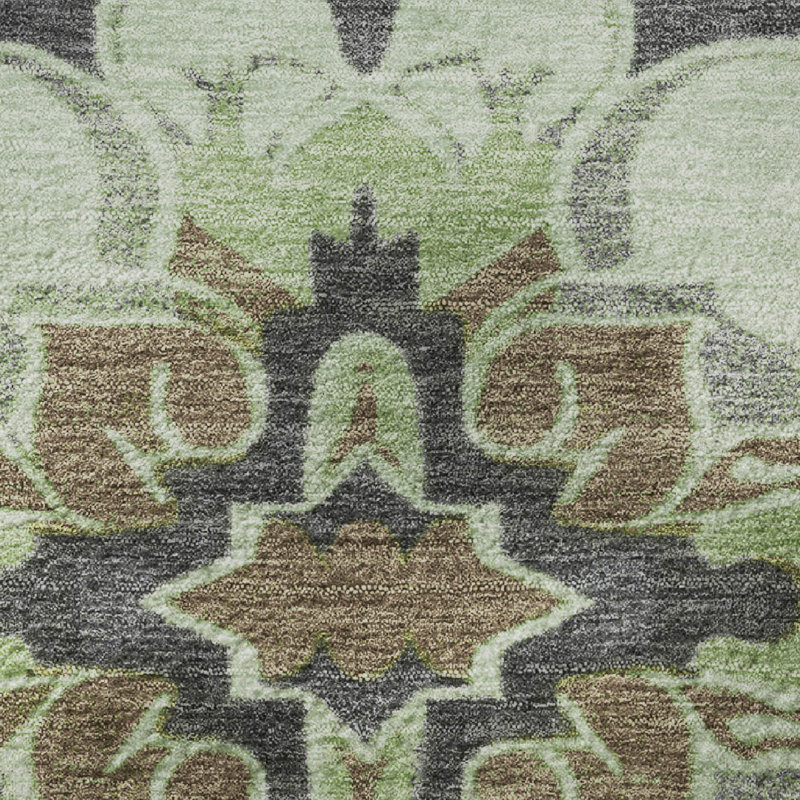 Premium Machine Washable Ralston AMF1947 Global Rug, Rectangle 9' x 12'