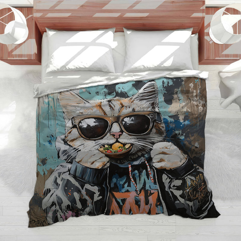 Édredon pour chat Éclectique, Édredon simple très long