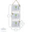 Nicola Spring - Hearts Hanging 3 Photo Frame - 6 x 4"-50946388