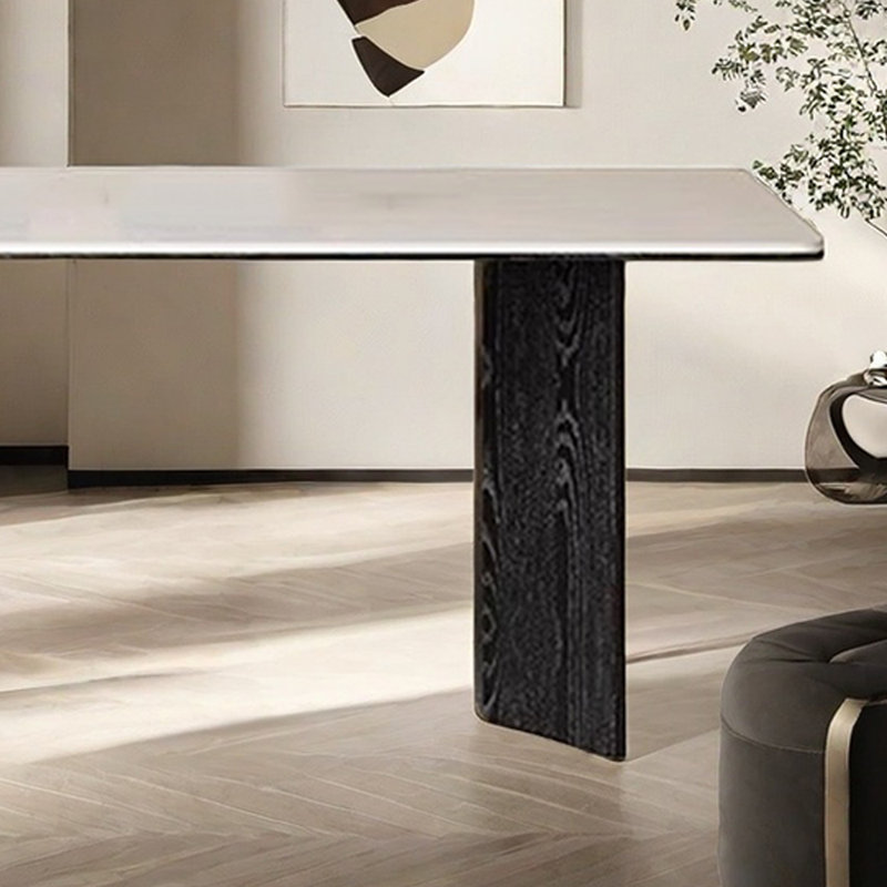 Table et chaise de salle à manger simple Simple Home, H 29,5 po x L 55,1 po x l 31,4 po, Noir, noir, noir, noir