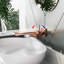 Robinet de salle de bain mural à poignée simple-116564420