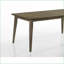 Tables de salle à manger (Mesa de Comedor), bistro rétro brun noyer de 72 po, mélange de bois massif, 4 places assises, pour petits espaces, plateau divisé | Rectangle