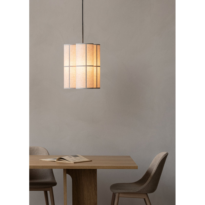 Hashira 3 - Light Pendant, 23.6" H x 14.6" W x 14.6" D, Raw