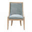 Chaise rembourrée avec garniture cloutée-1543091296