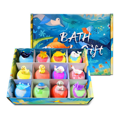 Bath Ball Natural Bath Bombs For Kids With   Surprise Inside 12 Pack Kids Bath Bombs Gift Set With Surprise  Toys Inside  Friendly Bathing Kit For