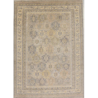 Transitional One-of-a-Kind Rectangle 9'11" X 14'1" Wool Area Rug Tan