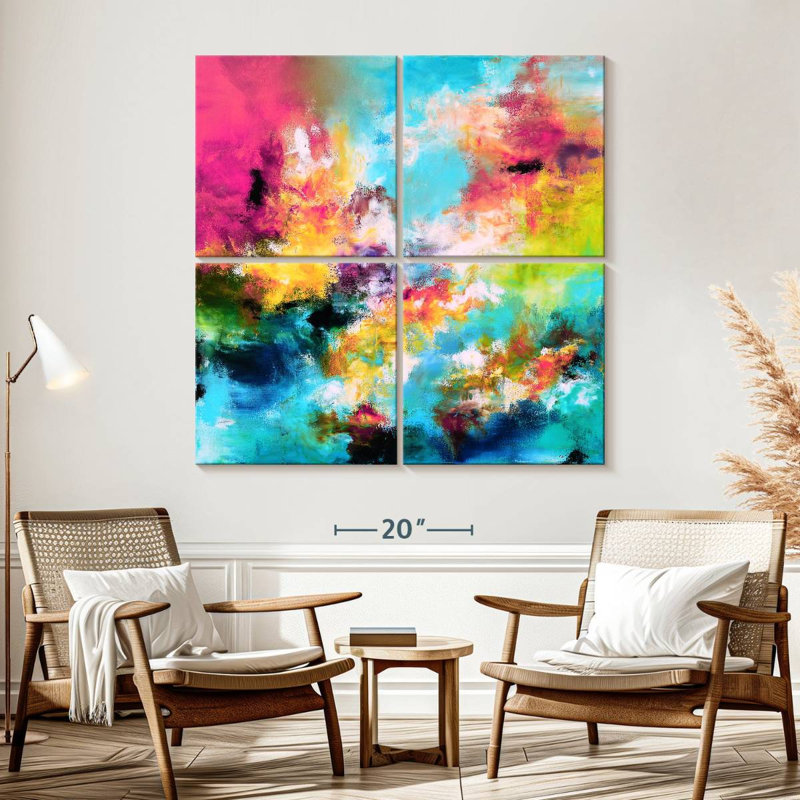 Colorful Reflection, 57" H x 57" W