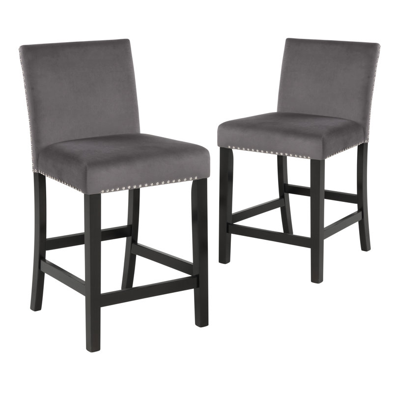 Ebeling 26.25" Counter Stool, Gris