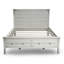 Geneva - Lit avec rangement - Grand lit - Finition blanc vieilli