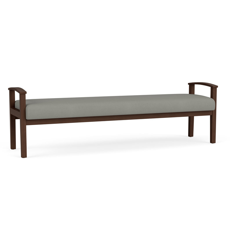 Banc en bois massif Amherst, Noyer Riftwood, Patriot Plus