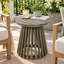 Table d'appoint ronde en bois massif Altoren pour patio
