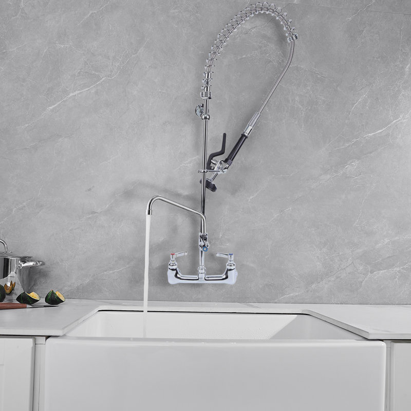 Polished Chrome High-Arc Pull-Out Spray Kitchen Faucet