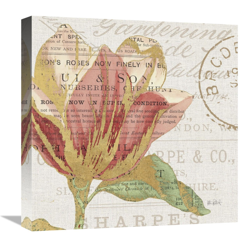" Bookshelf Botanical III " by Katie Pertiet, 18" H x 18" W x 1.5" D