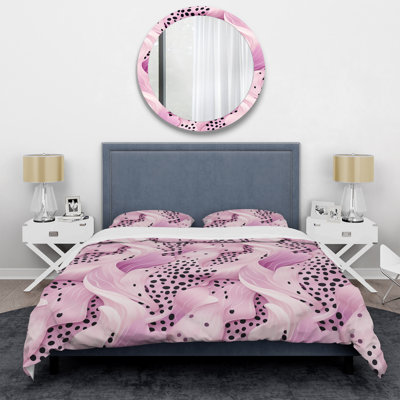 Literie lilas sans couture mauve Waves I