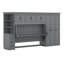 Lit escamotable simple avec bureau, lit mural pliable en bois multifonctionnel avec garde-robe, tiroirs et armoire-1294626244
