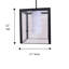 Luminaire suspendu rectangulaire unique à 1 lumière Mandy