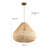 21-Inch 1-Light Natural Rattan Pendant