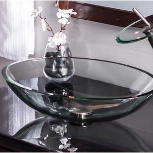 Ovale Glass Oval Vessel Bathroom Sink