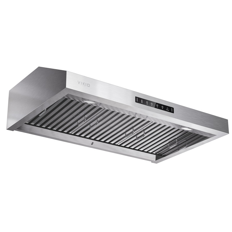 Hotte sous un meuble à conduit 36 pouces 900 pi³ / min VIKIO en acier inoxydable avec contrôle des mouvements
