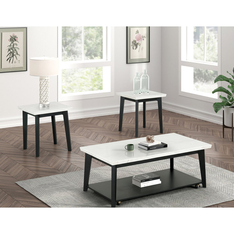 Contemporary Style Square End Table