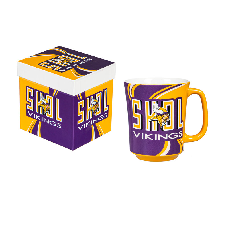 Vikings de Jether du Minnesota, céramique 14 oz avec boîte assortie